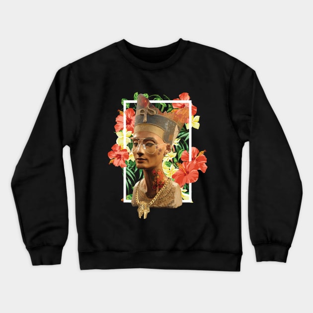 Queen Nefertiti 2 Crewneck Sweatshirt by theofficialdb